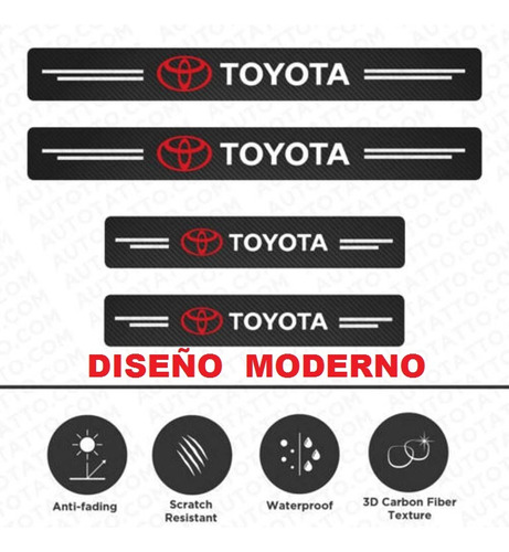 Accesorios Toyota Cross Yaris Sticker Protector Puertas 4pcs Foto 4