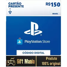 Cartão Playstation Gift Card 150 Psn Brasileira R$150 Reais