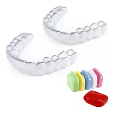 Protetor Dental Bruxismo Infantil C Caixinha Kit 2 Placas