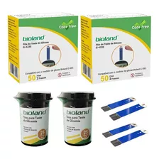 Kit 100 Tiras De Glicemia Bioland Para Aparelho G500