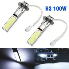 2 Bombillas Led De Conducción Antiniebla Para Coche H3 H1 Co