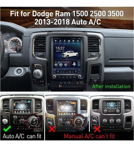 Radio De Coche Estreo Para Dodge Ram 1500 2500 3500 2013 A  Foto 2