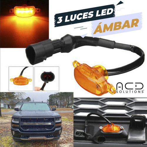 Parrilla Led mbar Chevrolet Silverado 1500 2016 2017 2018 Foto 6