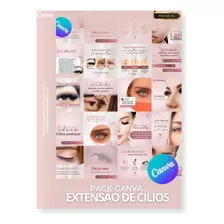 Pack Canva Extensão De Cílios - Artes Profissionais 