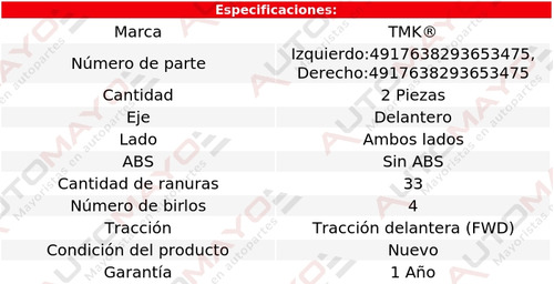 2) Mazas Delanteras Sin Abs Tmk Zafira L4 1.8l 2002-2005 Foto 2