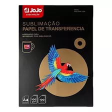 Papel Sublimático Jojo A4 100g Fundo Rosa - 100 Folhas