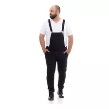 Jardineira Masculina Casual Macacão Plus Size Homem