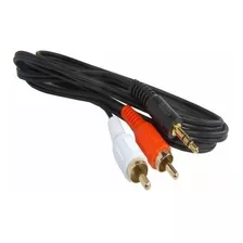 Cabo Audio P2 St X 2 Rca 1,5mt Injet. Ouro Emb. Blister 