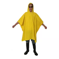 Impermeable Capamanga Poncho Unitalla Lluvias Amarillo Pvc