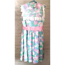 Vestido De Nena Estampado Talle 12