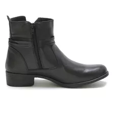 Bota Montaria Cano Curto Casual Zíper Salto Baixo confort