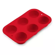 Forma Silicone Para Cupcake 6 Cavidades Up Home Ud152