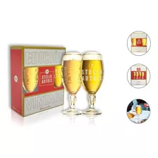 Pack X2 Copas Stella Artois Edicion Vintage En Caja 330ml