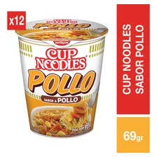 Sopa Instantánea Cup Noodles Nissin Sabor Pollo - 12 Uds