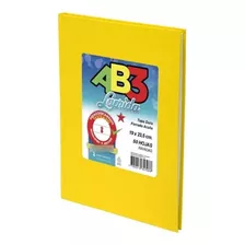 Cuaderno Escolar 19 X 23,5 Laprida Ab3 Tapa Dura 50 Hojas Color Tapa Amarillo Rayadas