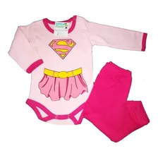 Conjunto Nena Varon Bebe Body Manga Larga Pantalon Algodon