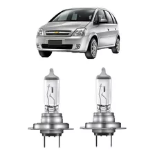 Par Lampada Farol Baixo Meriva 2001 A 2012 H7