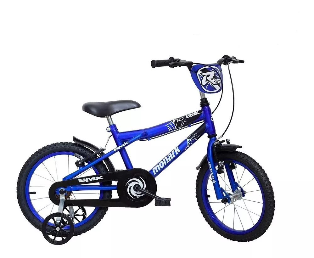 Bicicleta Infantil Bmx Ranger Monark Aro 16 Azul