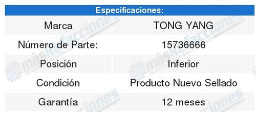 Tolva Para Radiador Inferior Gmc Sonoma 95-03 Foto 2