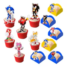 50 Troppers Para Doces Sonic + 50 Forminhas 