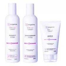 Shampoo + Condicionador + Leave In Total Care Da Alergoshop