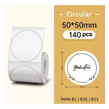 Etiqueta Circular 50x50mm Branco Niimbot B1/b21/b3s (140un)