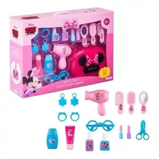  Maleta Luxo Minnie Cabeleireira Com Acessórios Multikids 