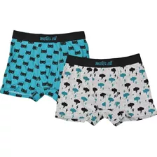 Boxer Estampado Para Niños Pack X2 Motor Oil