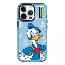 Case iPhone XR Pato Donald Azul Transparente