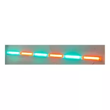 Barra Torreta Led 6 Paneles Verde Ambar