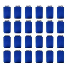 Can Cooler Sleeves Blank Poly Foam 24, Azul Real
