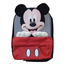 Mochila Mickey Mouse Disney Con Manitos 3d Color Rojo