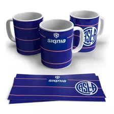 Taza Cerámica San Lorenzo 2001 Azul