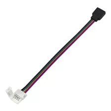 Union Hembra Con Cable Para Cinta Tira Led Rgb 4 Pines