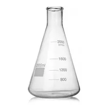 Erlenmeyer De Vidro 3.000 Ml + Barra 8x40 Mm