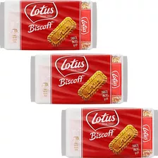 3 Biscoito Lotus Biscoff 124g Importado