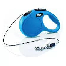 Flexi Correa Retractil Xs New Classic 3 Metros Max 8kg Perro Color Azul