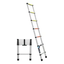 Escalera Telescopica 13 Peldaños Plegable 102kg Truper 