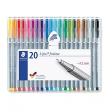 Caneta Staedtlertriplus Fineliner 0.3mm C/20 Cores