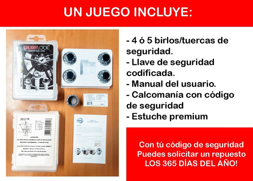 Birlos De Seguridad Mitsubishi Lancer - Envo Gratis! Foto 4