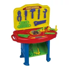 Brinquedo Bancadinha Ferramentas De Plástico Super Toys 420