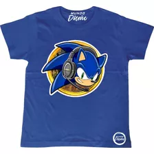 Polera De Niño Manga Corta Sonic Gamer