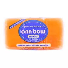 Jabón De Glicerina Ann Bow X3 120g