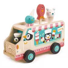 Tender Leaf Toys - Furgoneta De Gelato De Pinguino - Vehicul