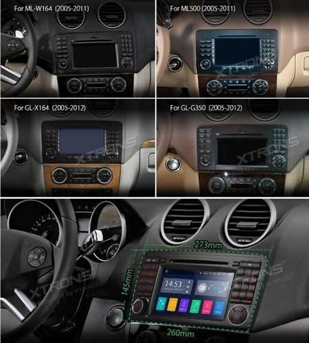 Estereo Android Mercedes Benz Ml Gl 2005-2012 Dvd Gps Radio  Foto 7