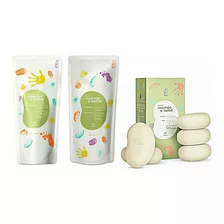 Natura Mamae E Bebe Refil Shampoo+ Condicionador+ Sabonete 