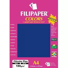 Papel A4 Color Filicolor Plus Azul 180g