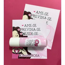 40 Mimos Empresa Outubro Rosa Card Com Manteiga De Cacau