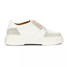 Zapatilla Mujer Cuero Gamuza Sneakers Urbana Briganti Zapato