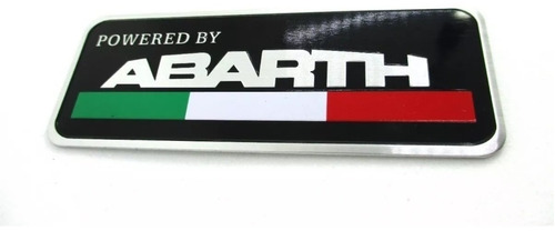 Emblema Abarth Bandera Italia Powered By Fiat Autoadherible Foto 2